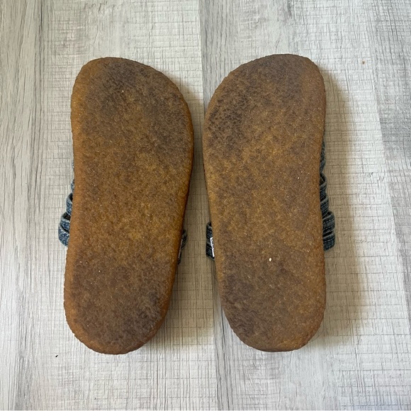 orSlow x MALIBU SANDALS Zuma Washed Indigo Denim Crepe Blue Woven Slide Sandals main image 5